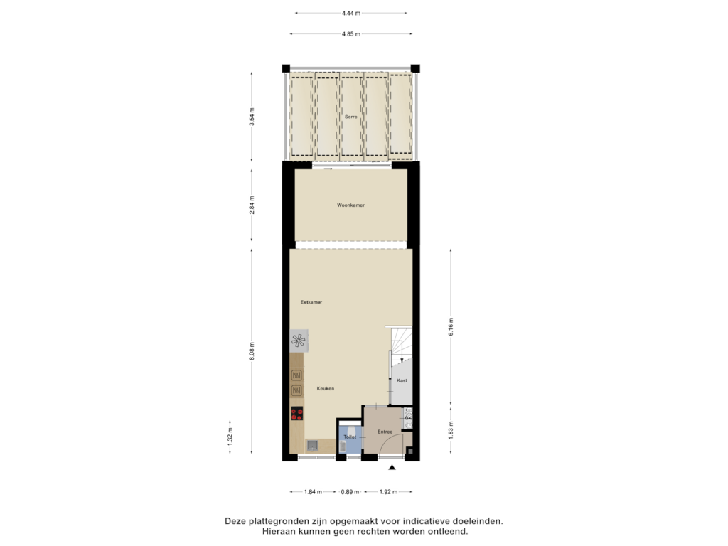 Bekijk plattegrond van Begane Grond van Yersekestraat 42