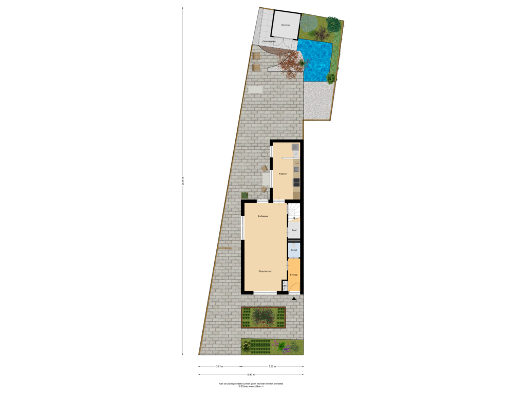 View floorplan of Begane Grond_Tuin of Molenstraat 66