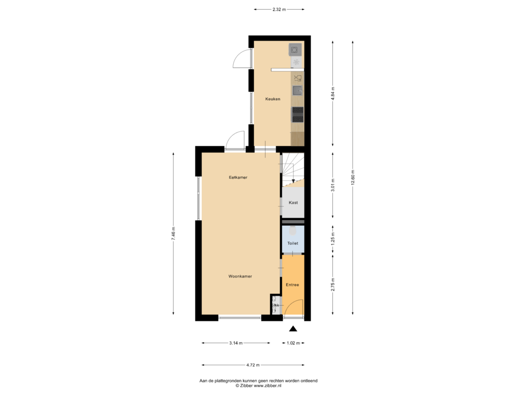 View floorplan of Begane Grond of Molenstraat 66