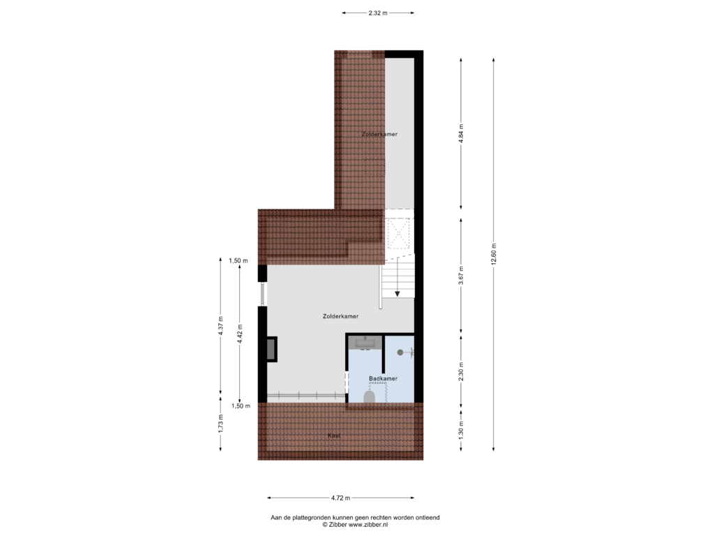 View floorplan of Eerste Verdieping of Molenstraat 66