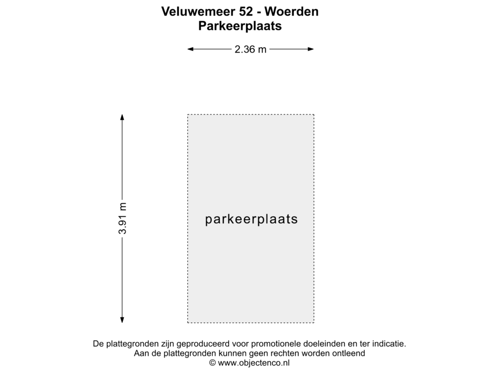 Bekijk plattegrond van PARKEERPLAATS van Veluwemeer 52