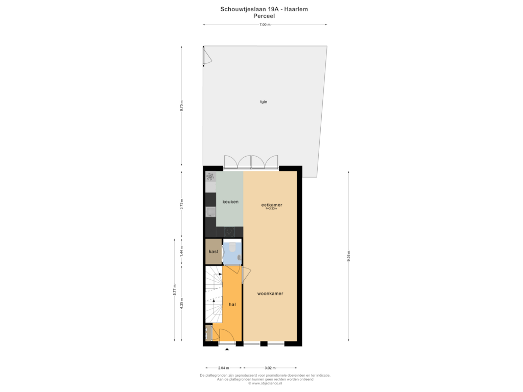 View floorplan of PERCEEL of Schouwtjeslaan 19-A