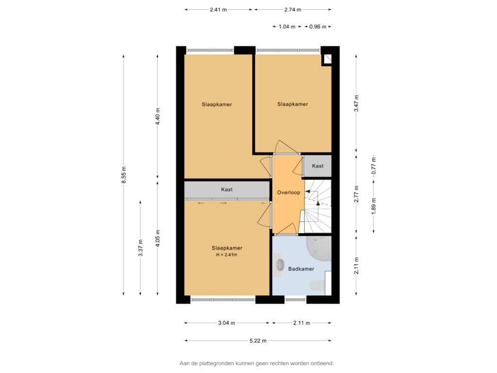 View floorplan of 1e verdieping of Uranus 30