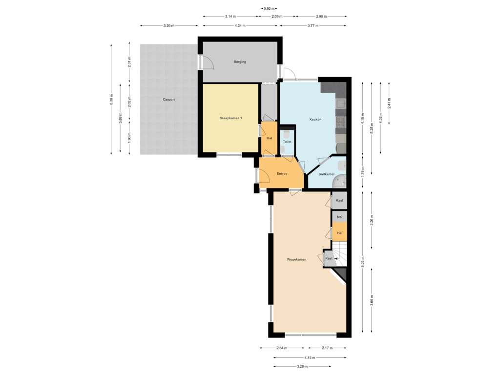 Bekijk plattegrond van Begane grond van Zuideropgaande 35