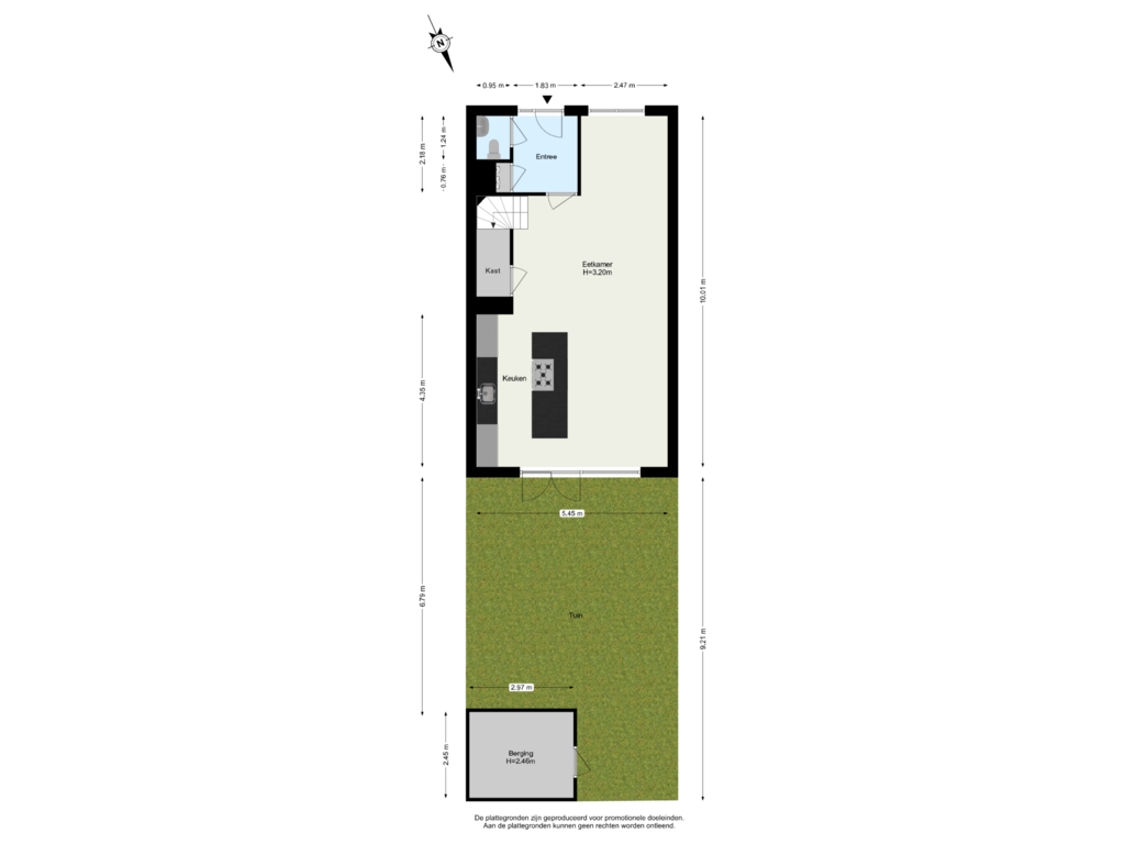 Bekijk plattegrond van Begane Grond Tuin van Werf van De Biesbosch 109