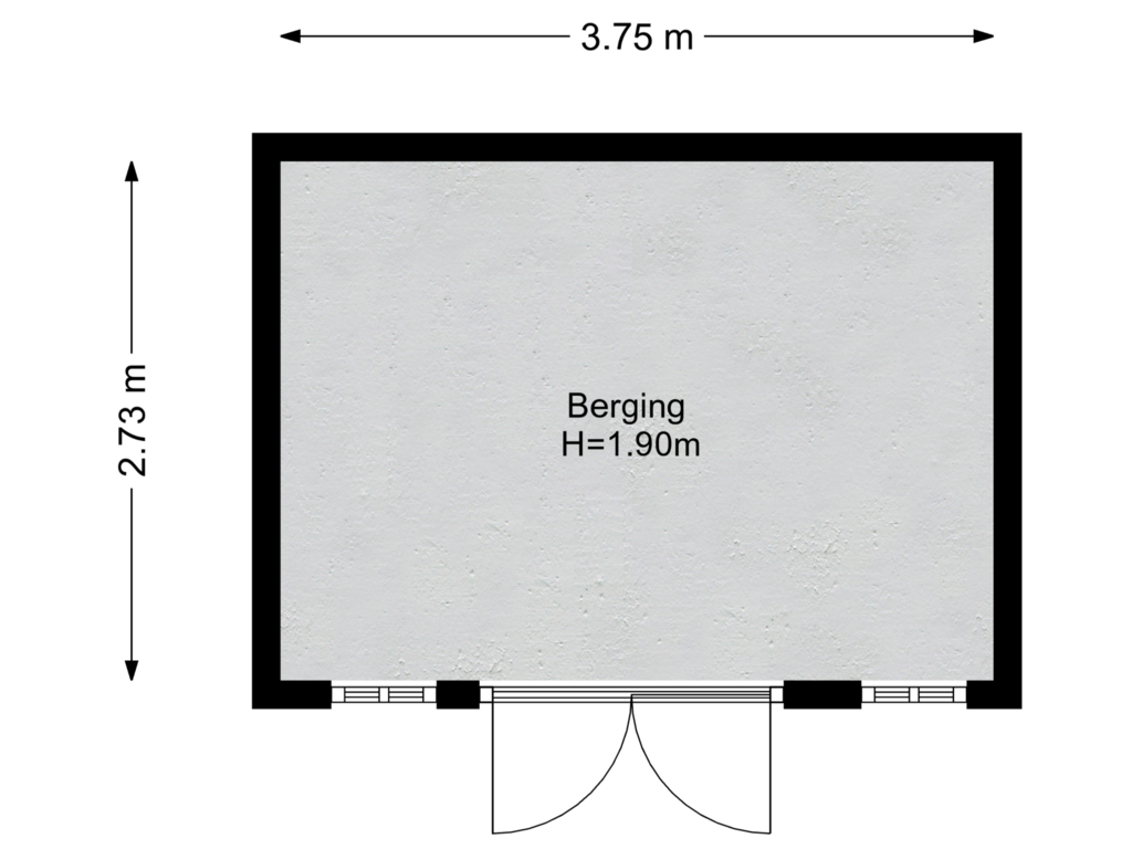 Bekijk plattegrond van Berging van Ham 3