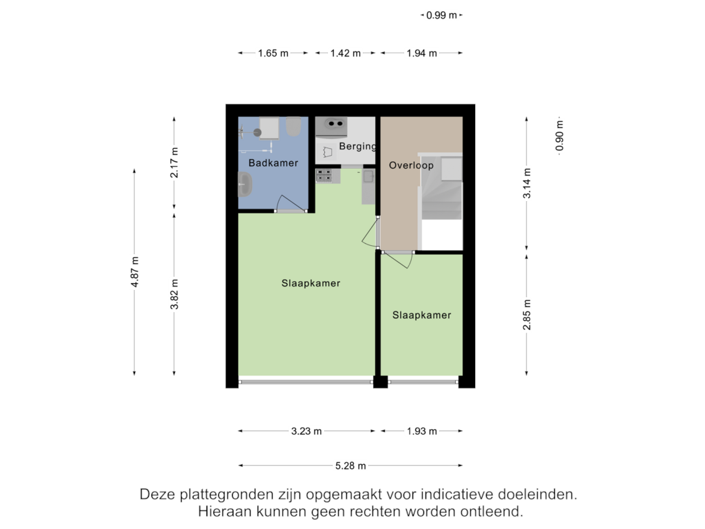 View floorplan of Eerste Verdieping of Rotterdamsedijk 267-B2