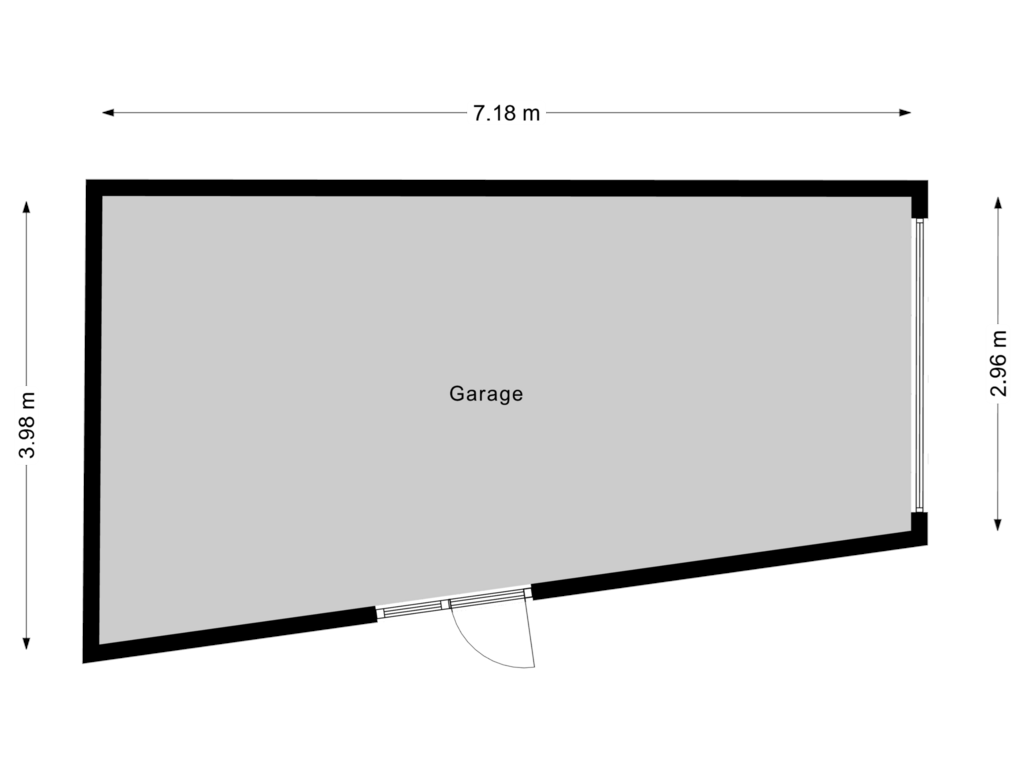 Bekijk plattegrond van Garage van Deliana van Weedestraat 1