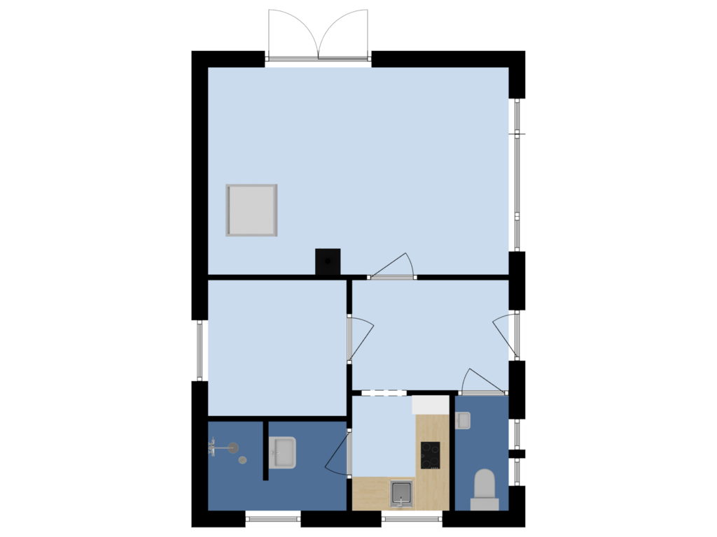 Bekijk plattegrond van Bijgebouw van Schuitvlotstraat 15