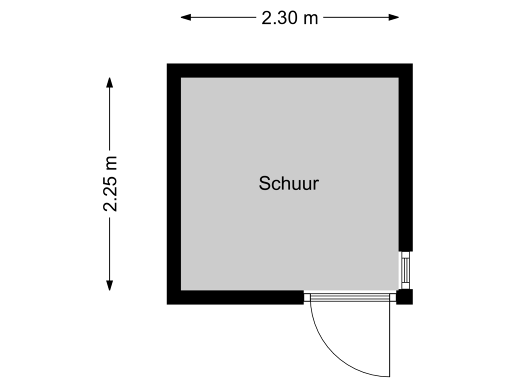 Bekijk plattegrond van Schuur van Godelindestraat 12