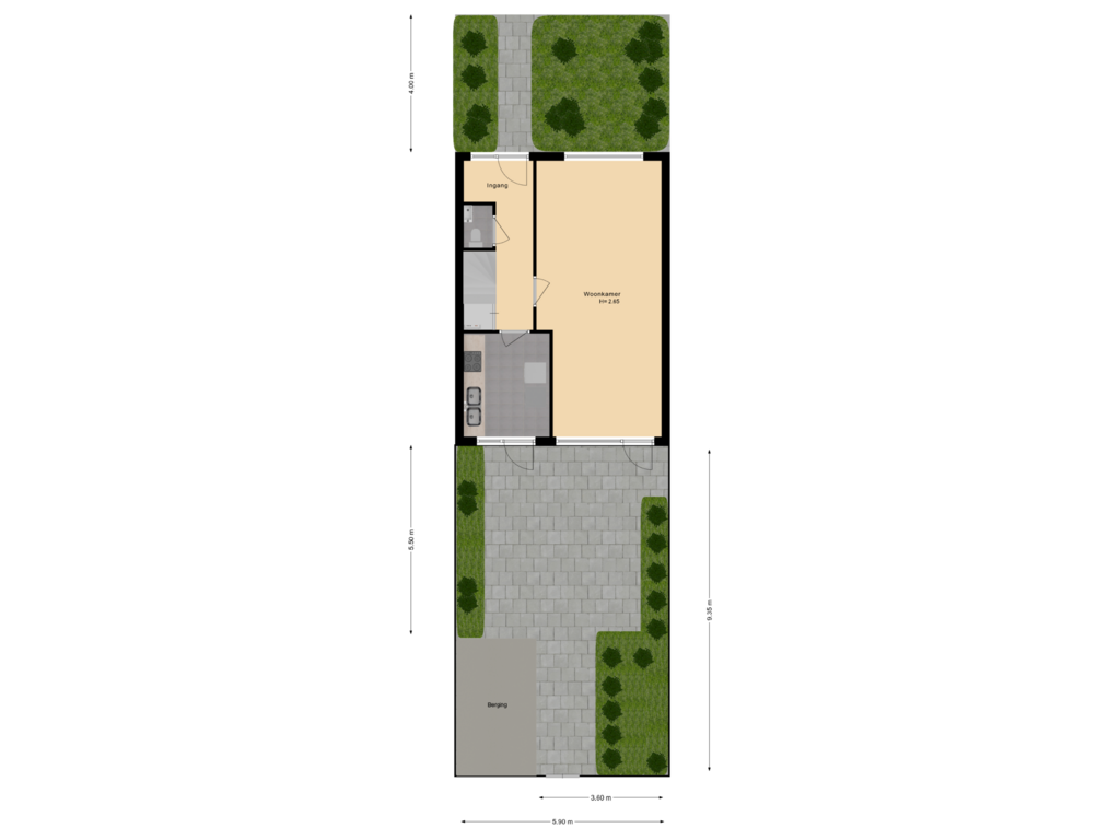 View floorplan of Tuin of Buurweg 12