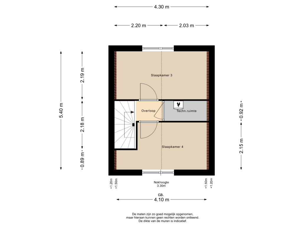 View floorplan of 2e Verdieping of Molshoefweer 44