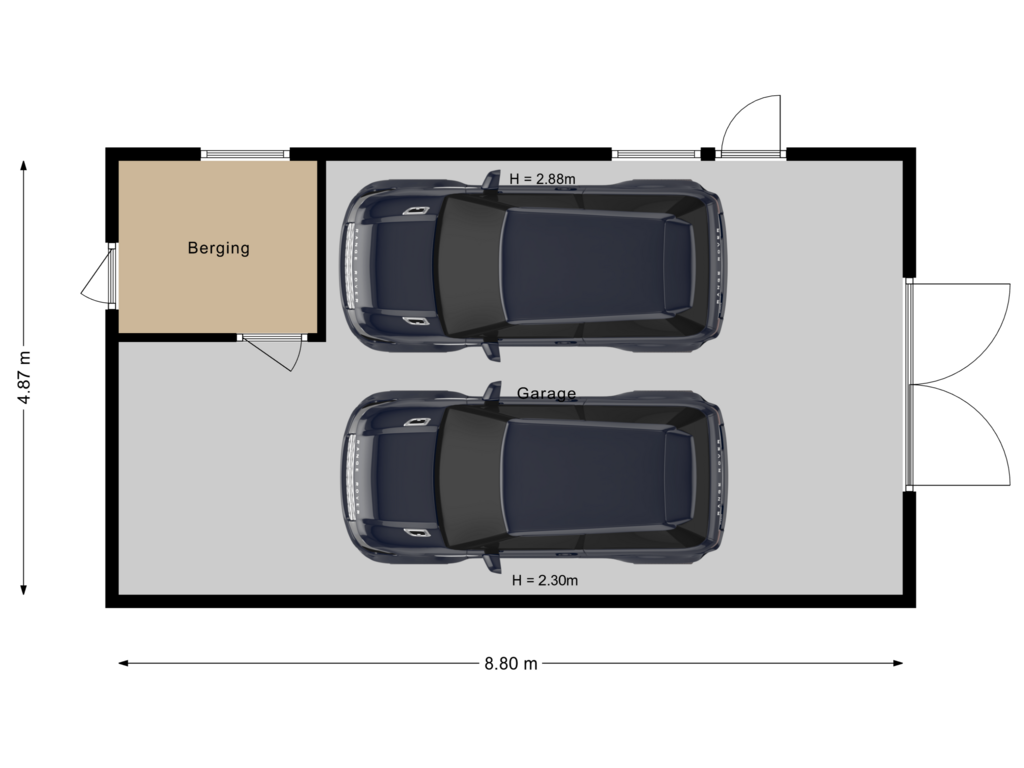 Bekijk plattegrond van Garage van St. Antoinedijk 18