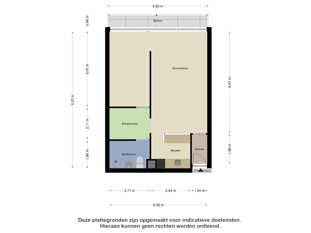 Bekijk plattegrond van Appartement van Aalscholversingel 568