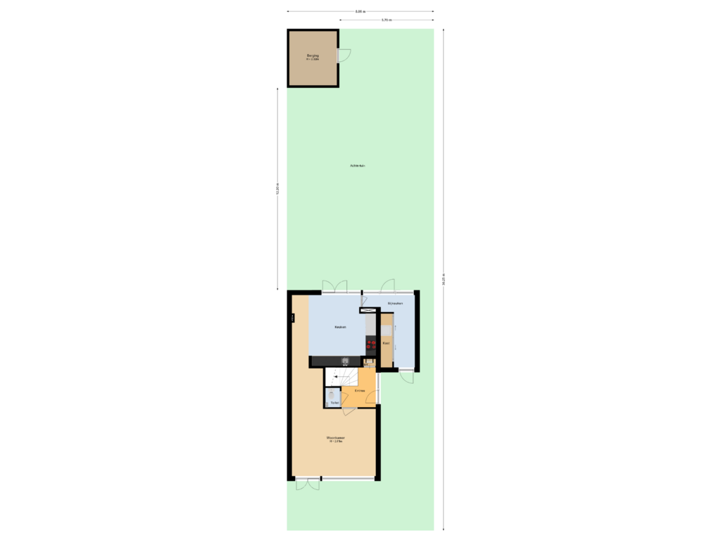 View floorplan of Situatie of Steenbeltweg 53