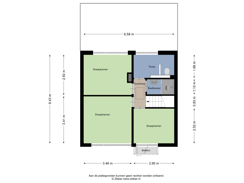 Bekijk plattegrond van Eerste Verdieping van Spuistraat 9