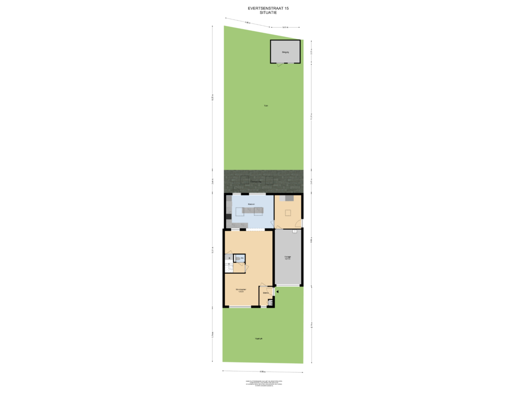 Bekijk plattegrond van Situatie van Evertsenstraat 15