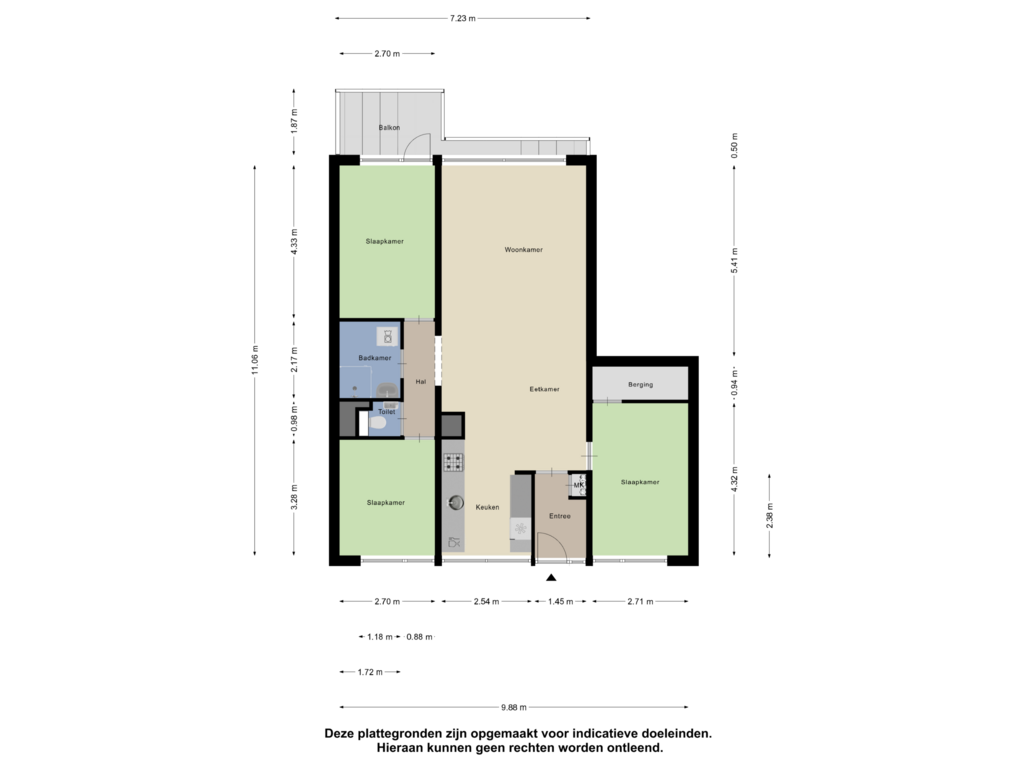 Bekijk plattegrond van Appartement van Kadoelerbos 126