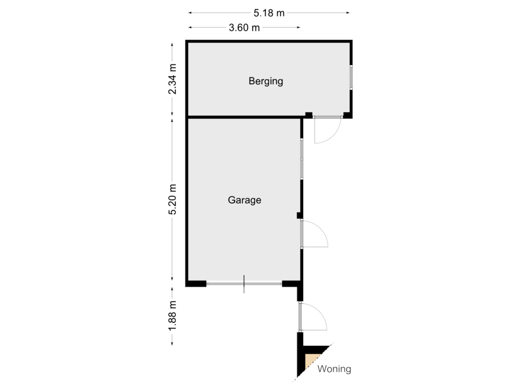 Bekijk plattegrond van Garage van Ploegweg 15