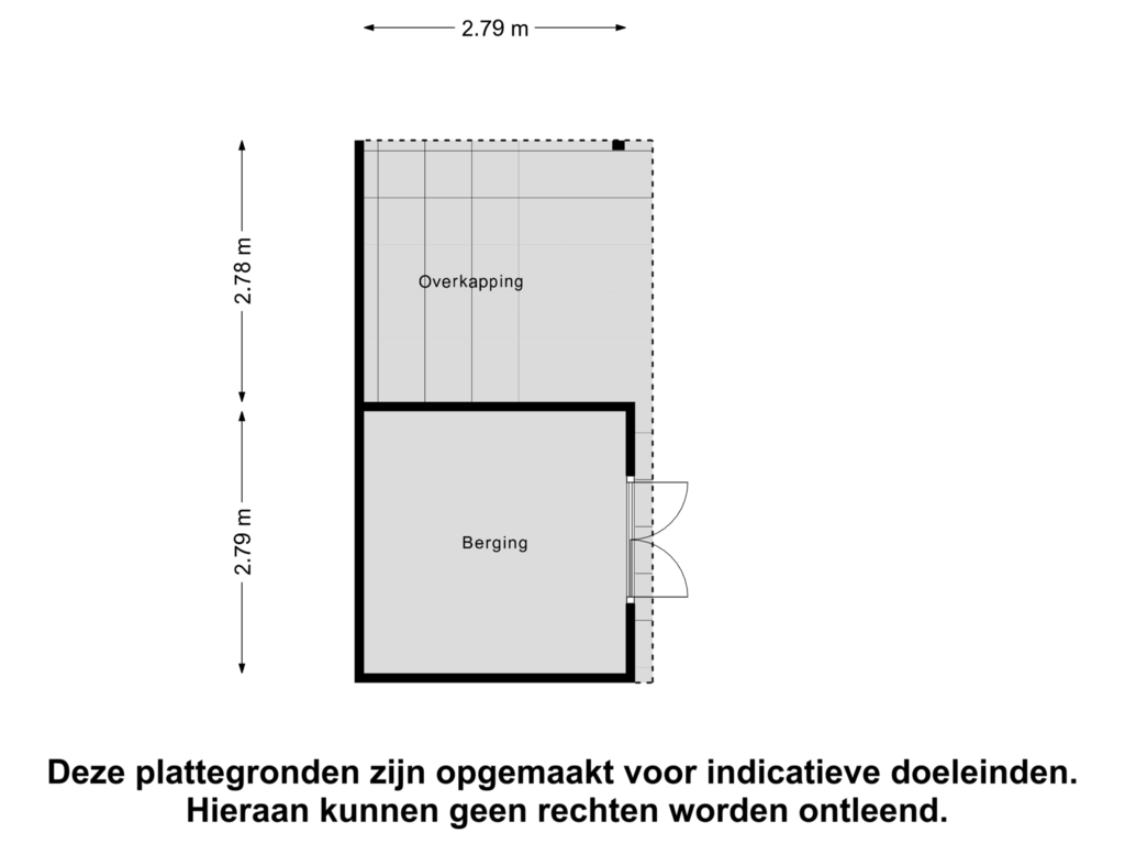 View floorplan of Berging of C.G. Wichmannstraat 7