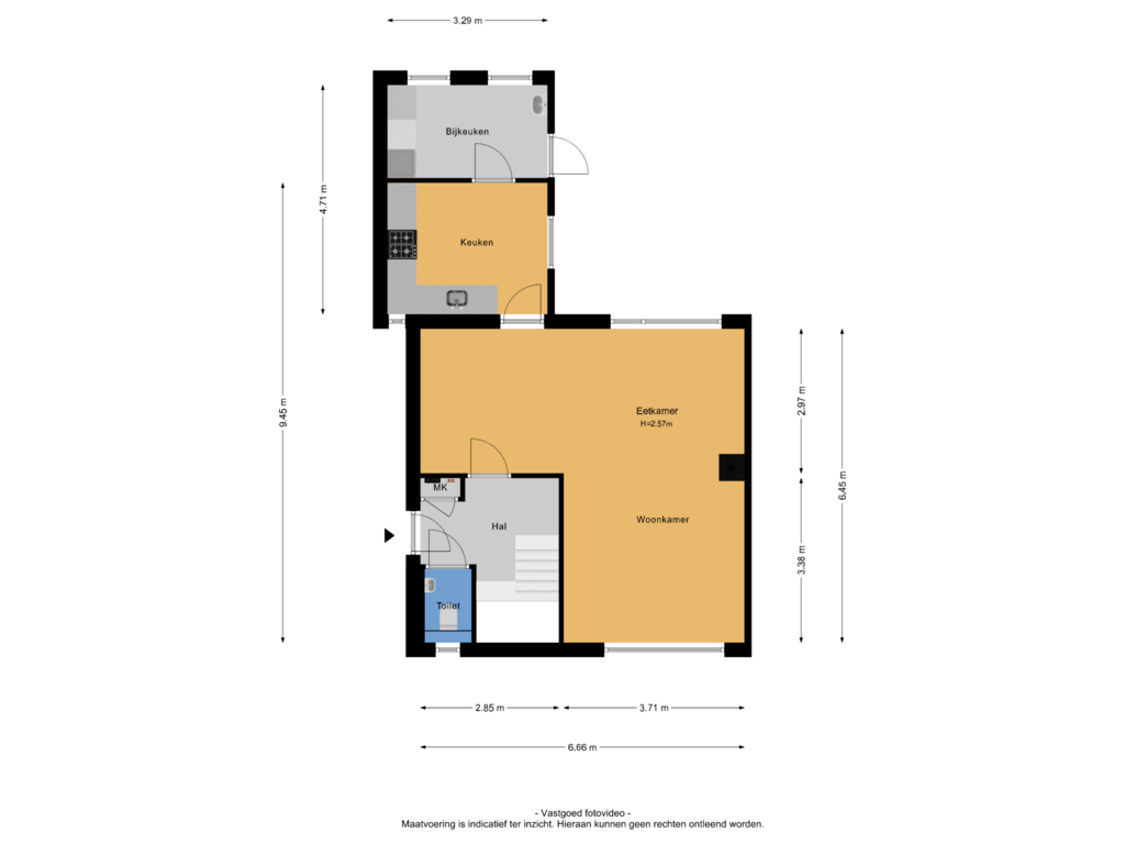 Bekijk plattegrond van Begane grond van Burgemeester van Lyndenpark 29