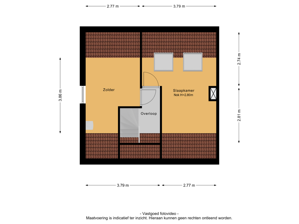 Bekijk plattegrond van 2e verdieping van Burgemeester van Lyndenpark 29