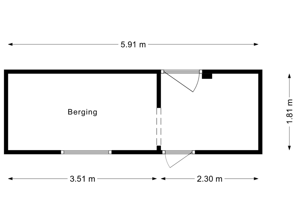 View floorplan of Berging of Keplerstraat 48