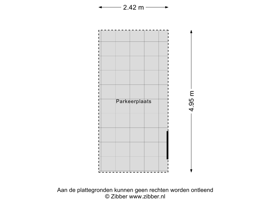 Bekijk plattegrond van Parkeerplaats van Tjalkstraat 52