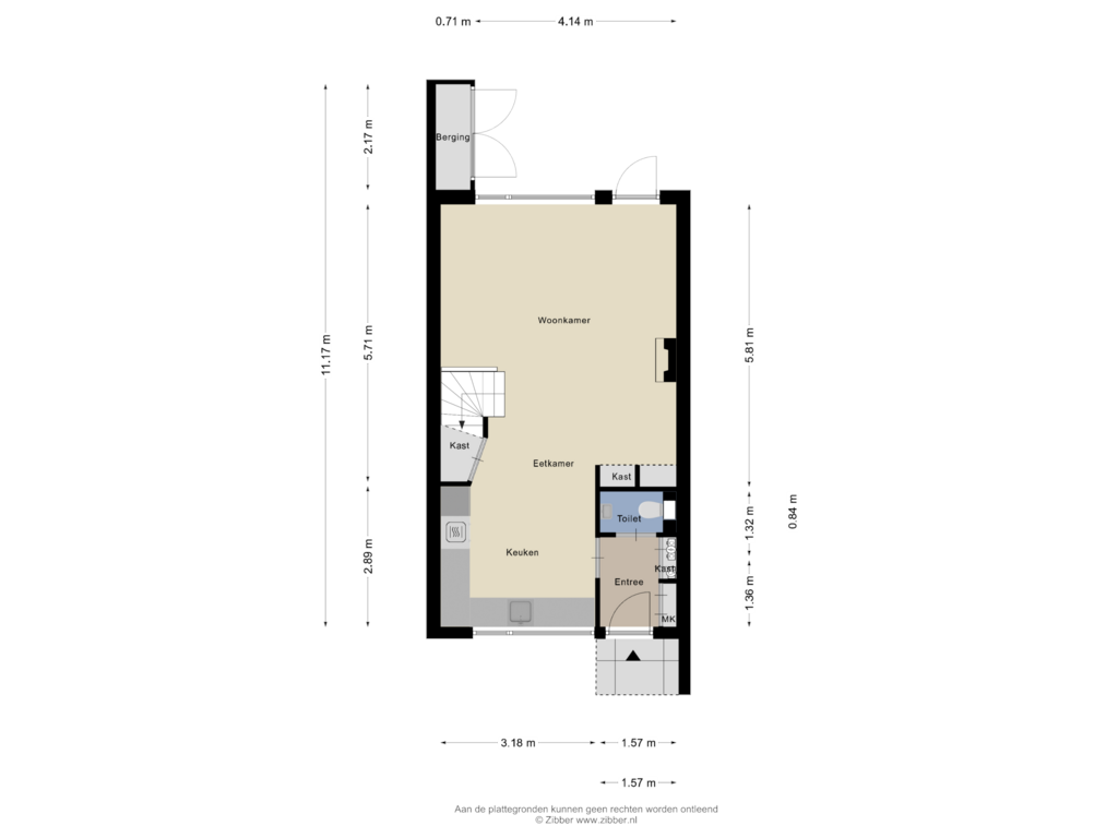 View floorplan of Begane grond of Poseidon 5