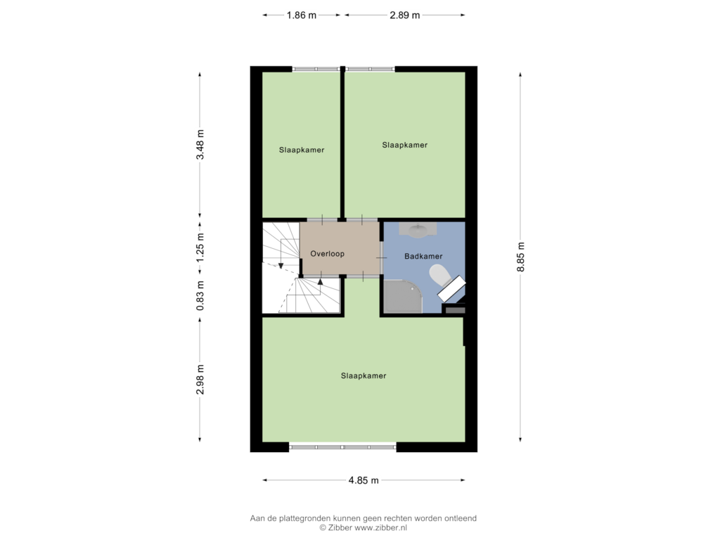 View floorplan of Eerste verdieping of Poseidon 5