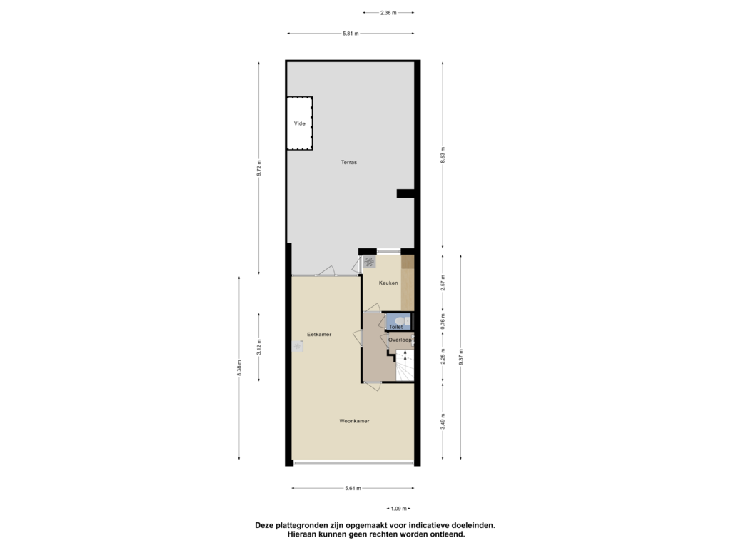 View floorplan of Eerste Verdieping of Leeuwerikstraat 19