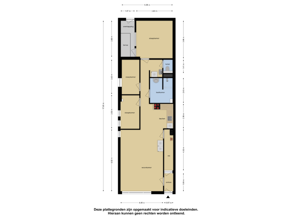 View floorplan of Appartement of Leeuwerikstraat 21