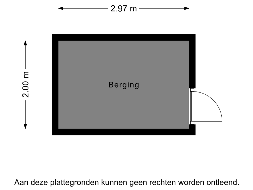 Bekijk plattegrond van Berging van Vlodropstraat 28