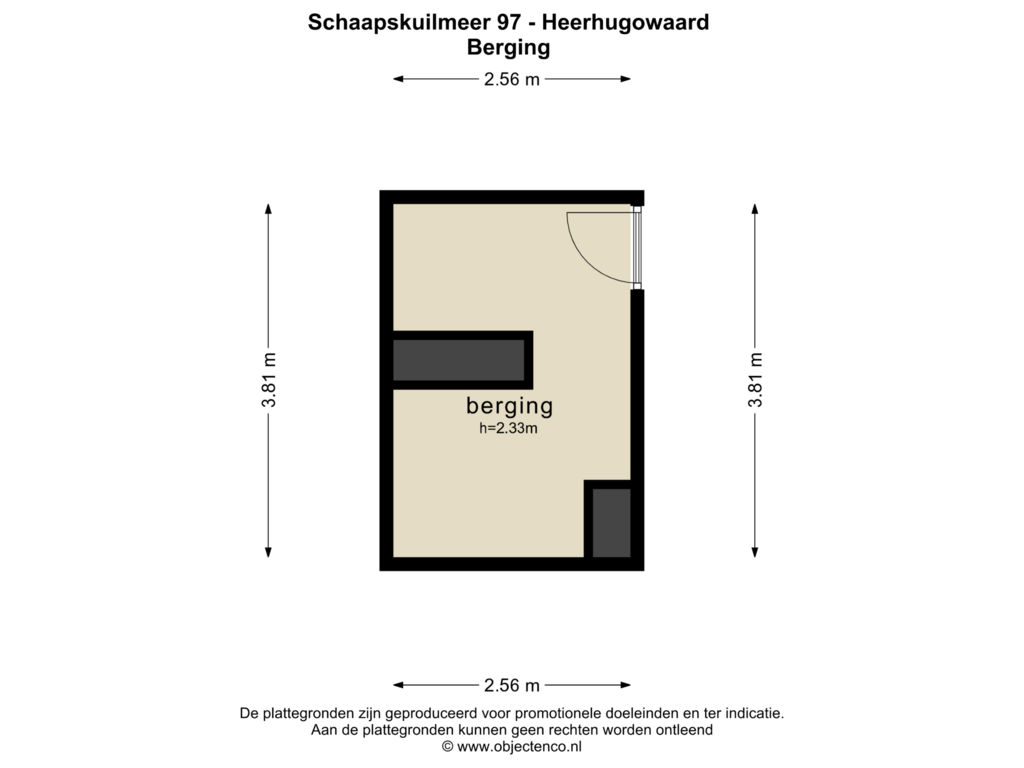 Bekijk plattegrond van BERGING van Schaapskuilmeer 97