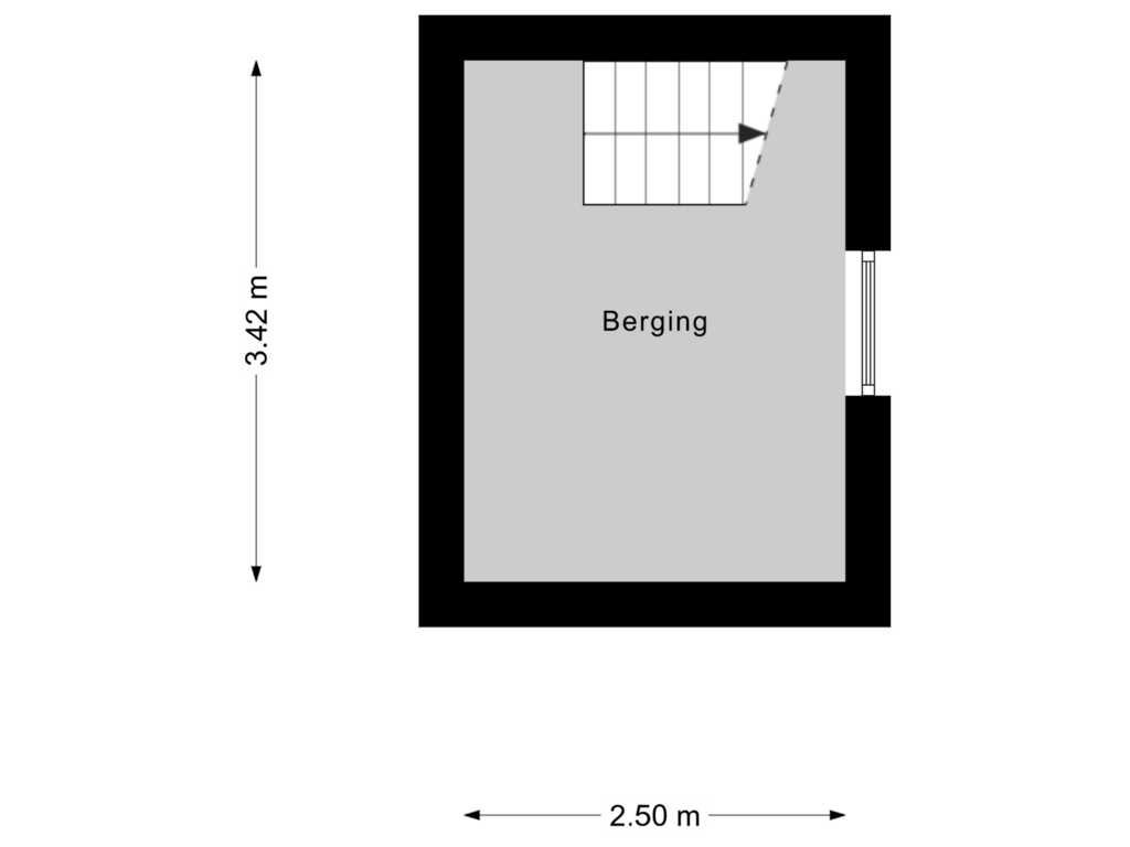 View floorplan of Kelder of van der Does de Willeboissingel 55