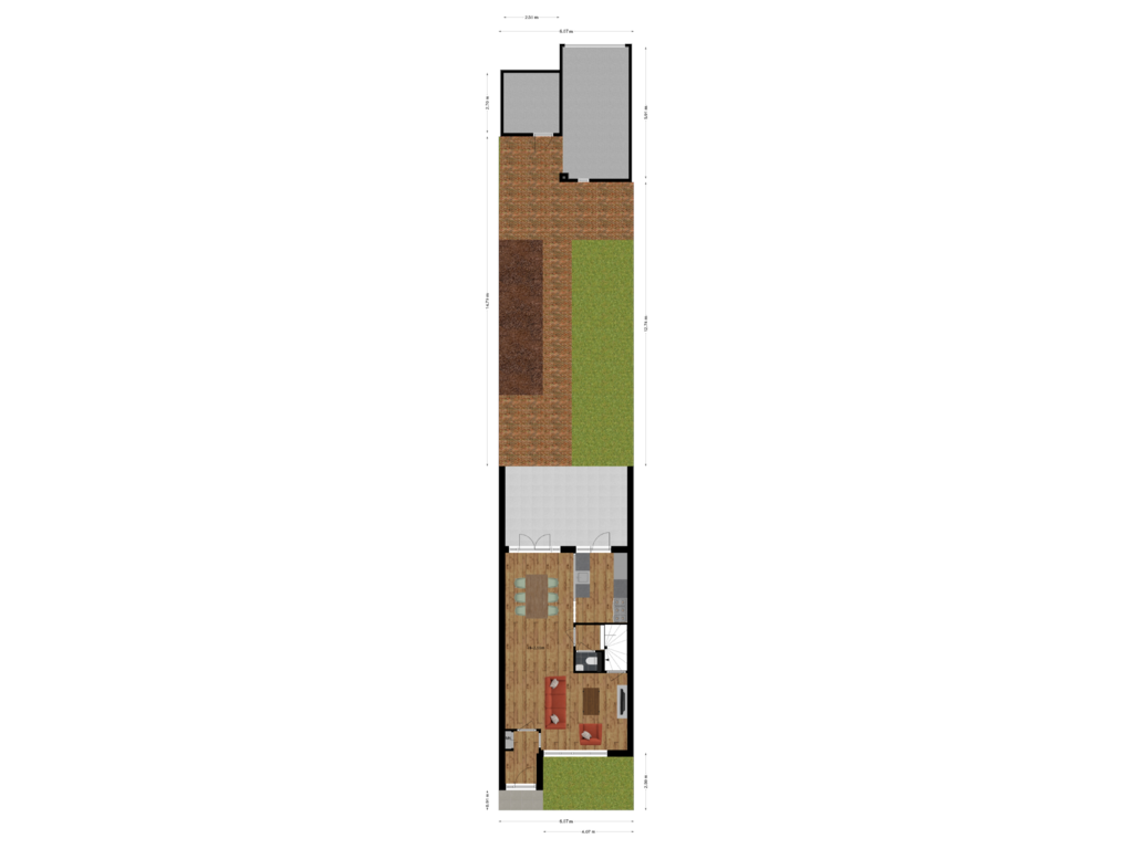 View floorplan of Situatie of Bereklauw 117