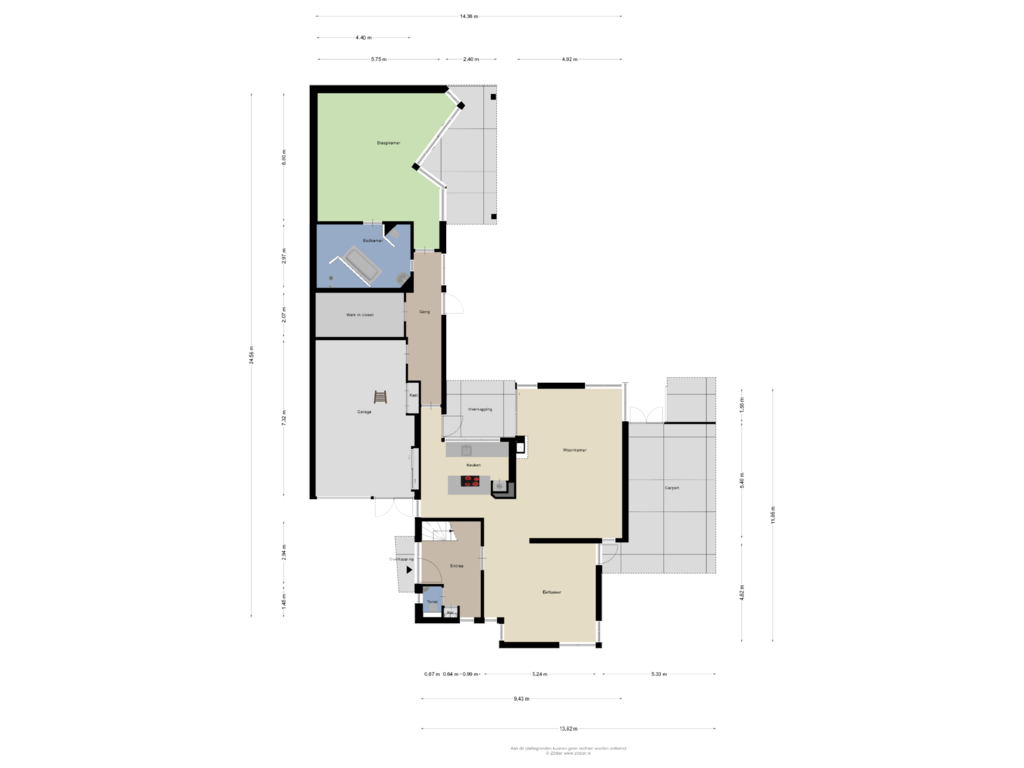 View floorplan of Begane Grond of Oude Torenstraat 8