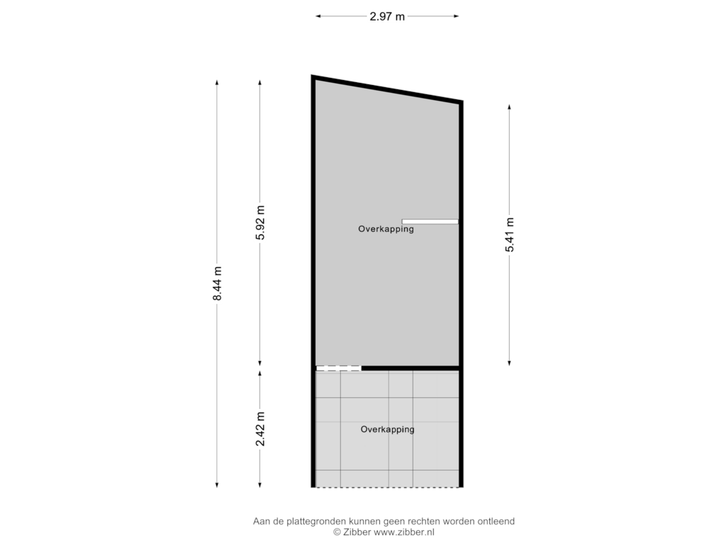 View floorplan of Overkapping of Oude Torenstraat 8