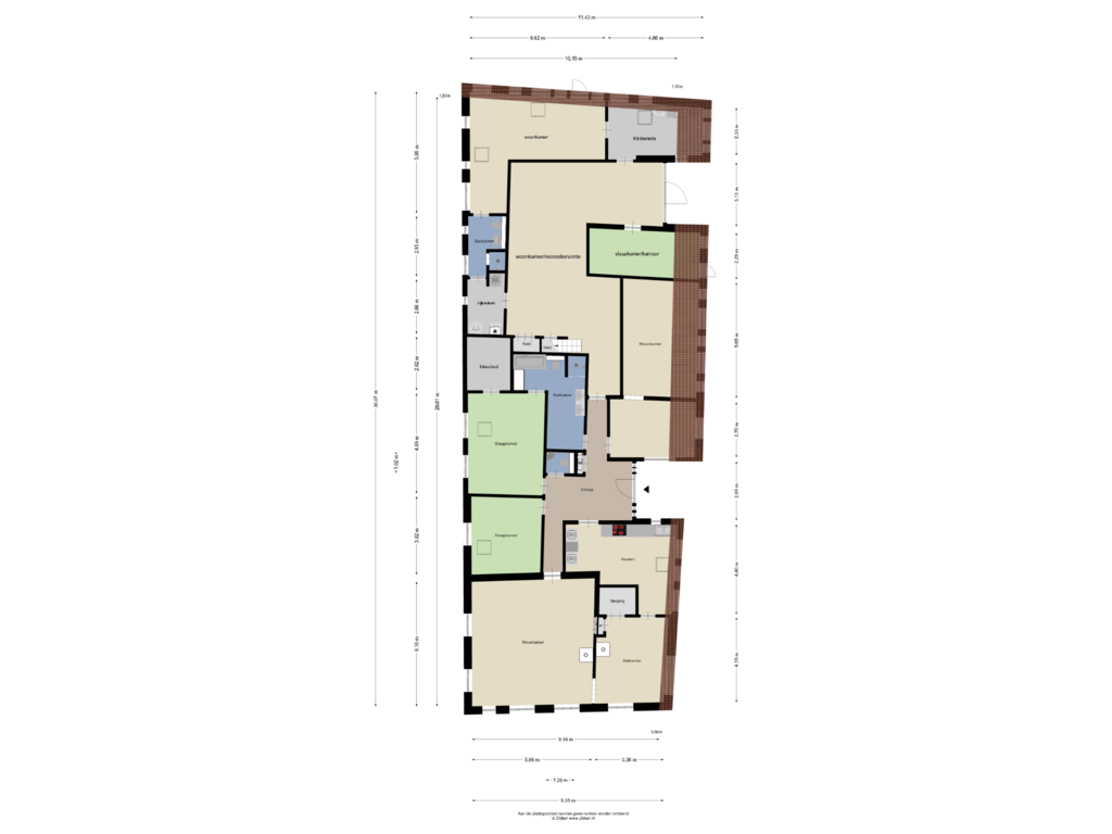 View floorplan of Begane grond of Veneweg 44