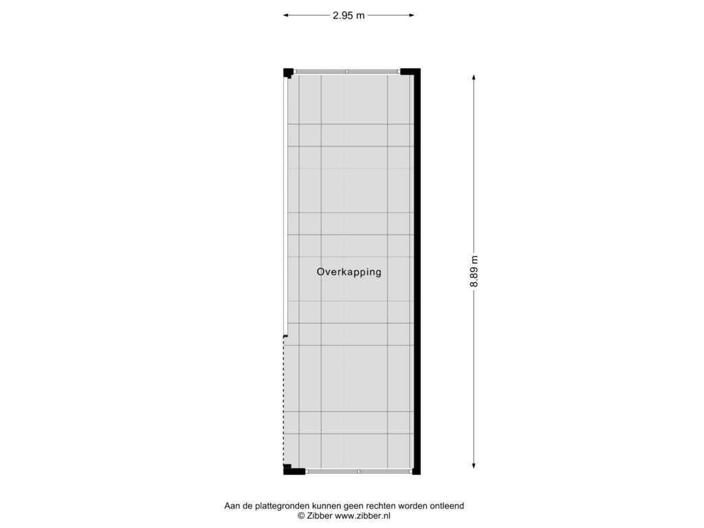 View floorplan of Overkapping of Veneweg 44