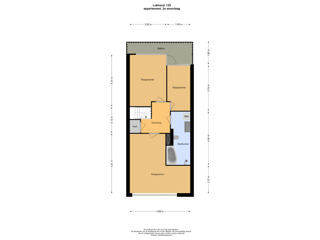 View floorplan of Appartement, 2e woonlaag of Lokhorst 125