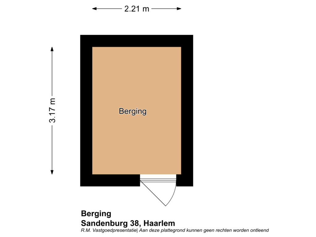 Bekijk plattegrond van Berging van Sandenburg 38