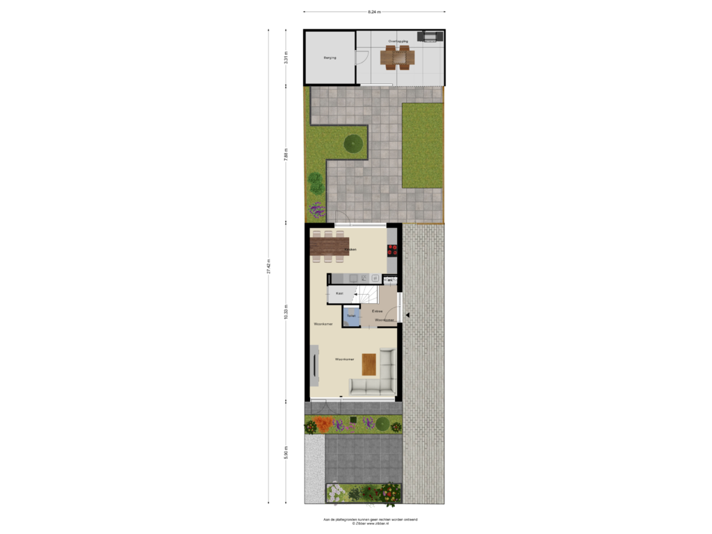 Bekijk plattegrond van Begane grond_tuin van Stroinksbleekweg 76