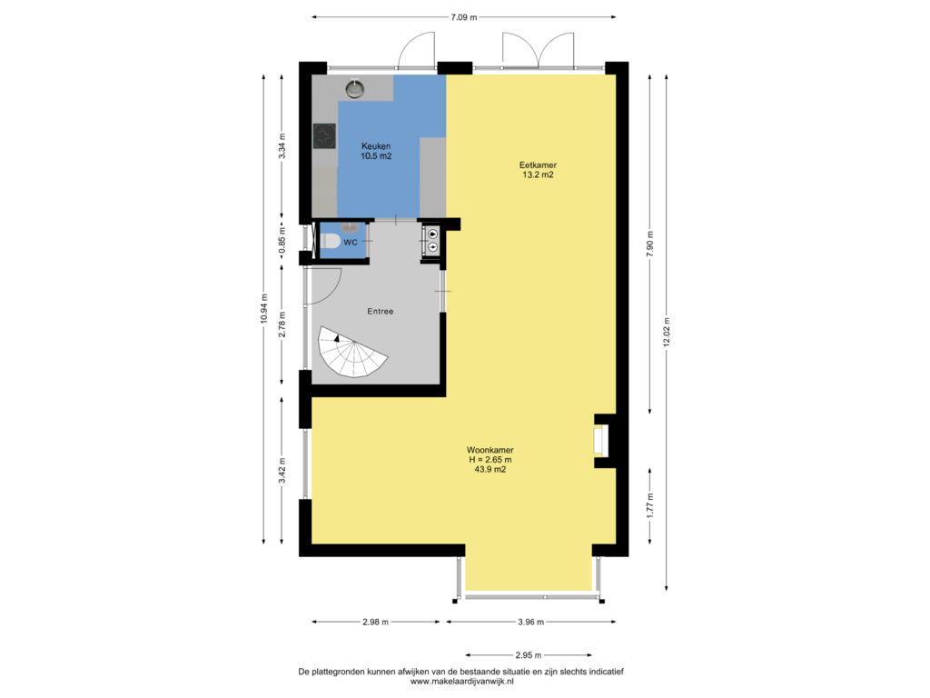 View floorplan of Begane Grond of Jacoba van Beierenlaan 4