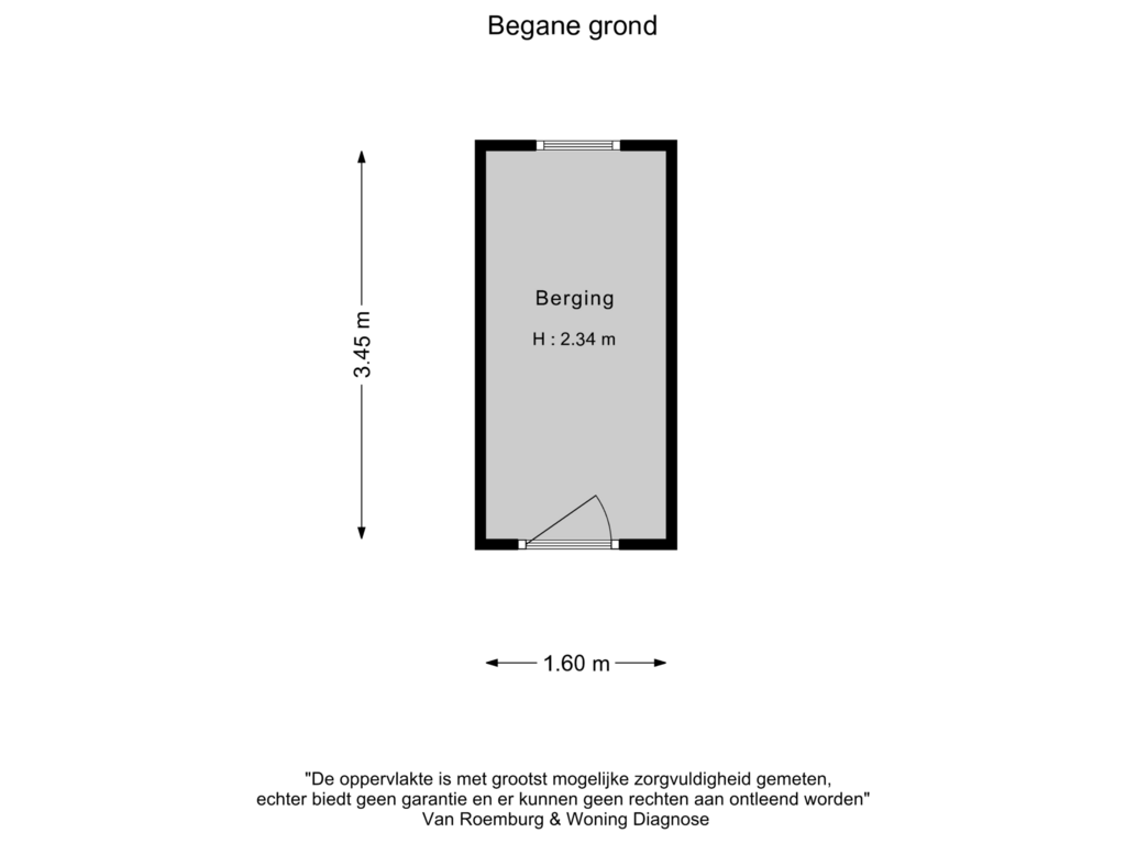 Bekijk plattegrond van Berging van Van Oldenbarneveltstraat 442