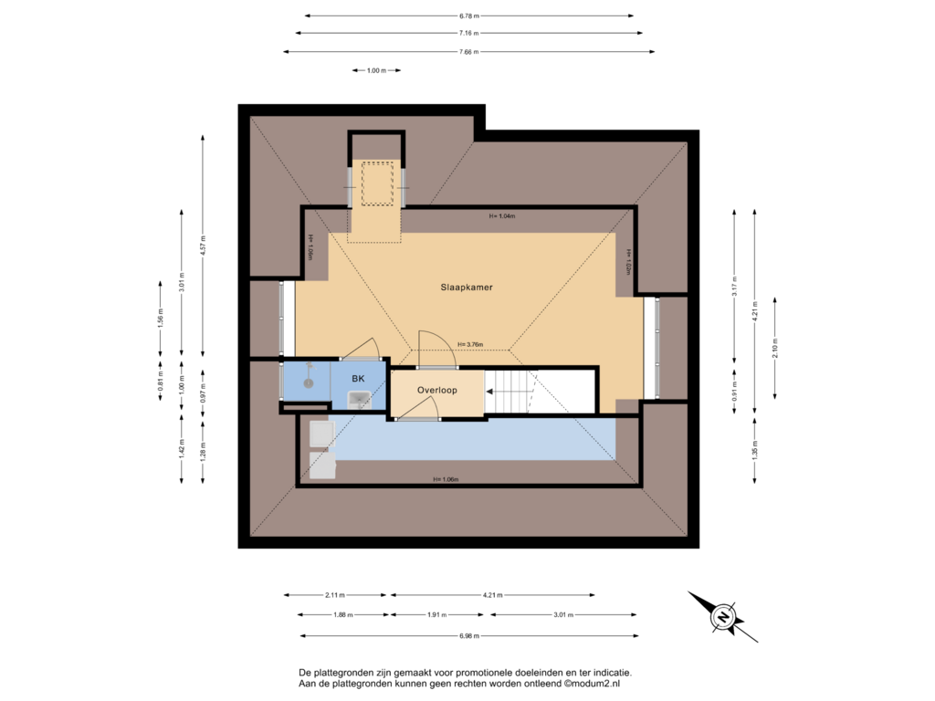 Bekijk plattegrond van 2e Verdieping van Wingerd 236