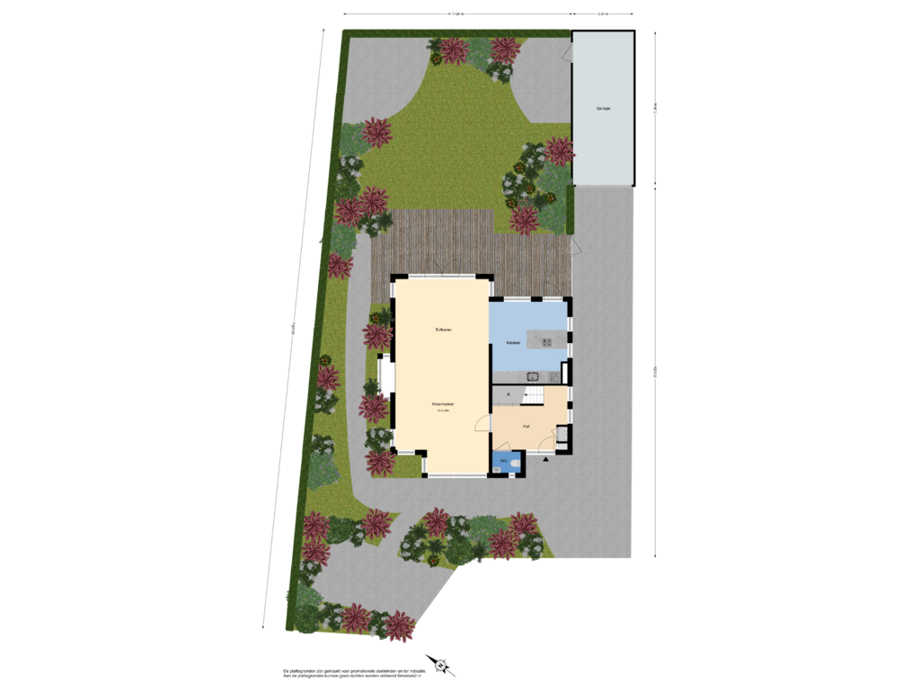 Bekijk plattegrond van Perceel van Wingerd 236