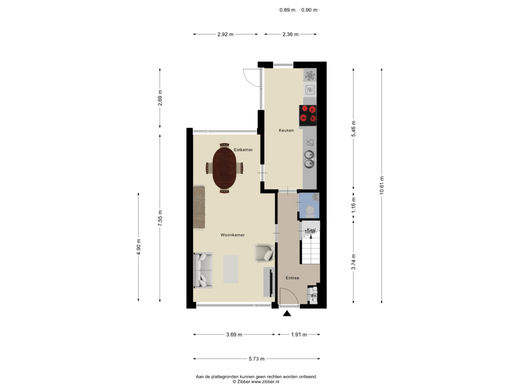 Bekijk plattegrond van Begane Grond van Omgang 52