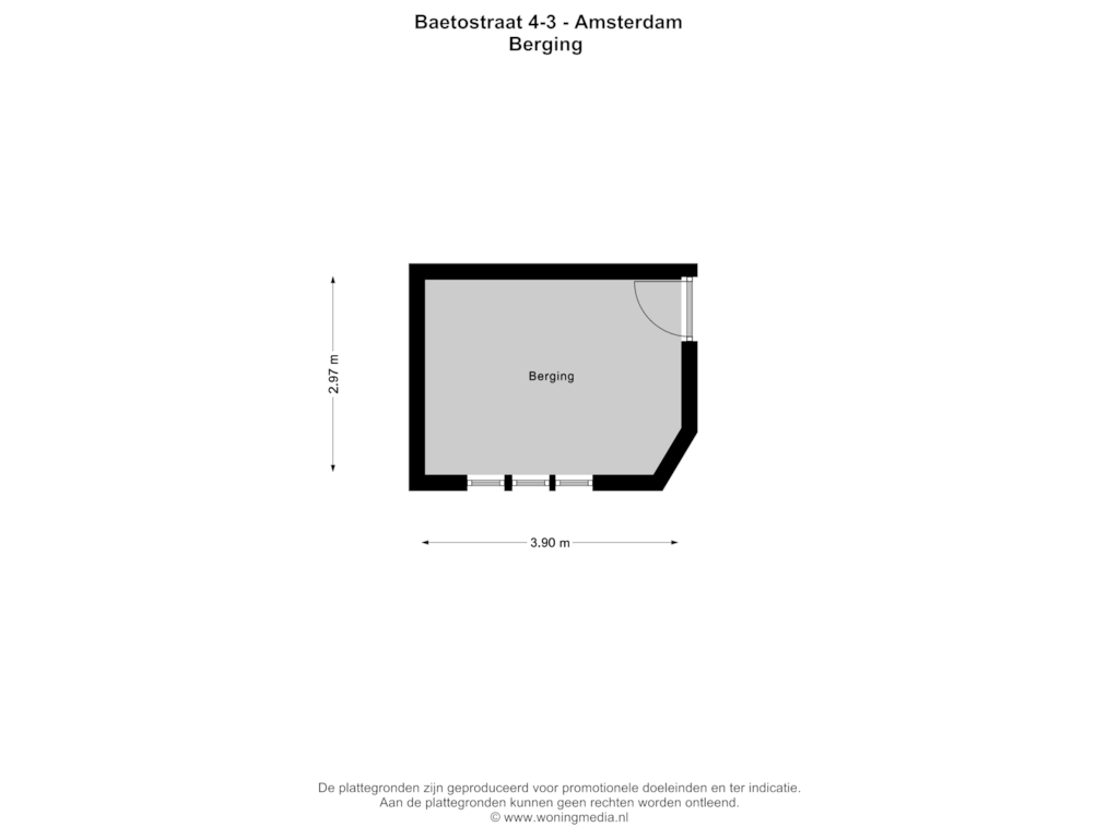 Bekijk plattegrond van Berging van Baetostraat 4-3