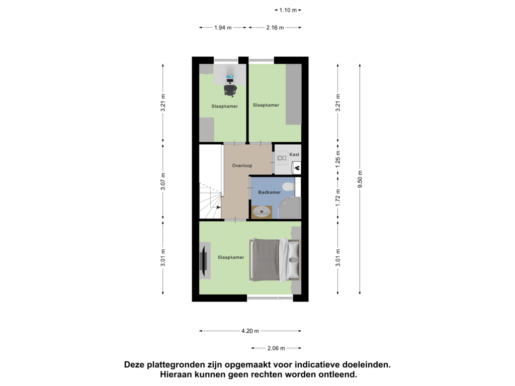 Bekijk plattegrond van Eerste verdieping van Magnolia 9